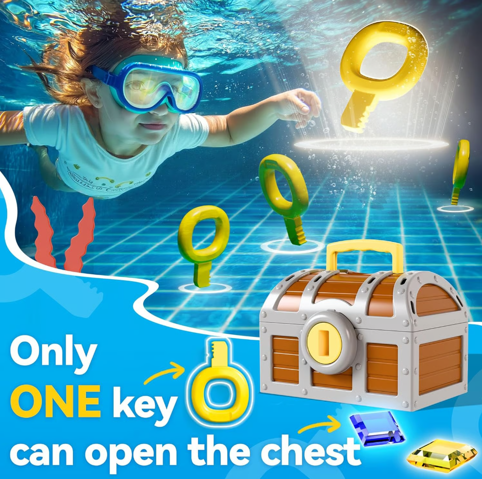 Diving Pirate Treasure Hunt - Interactive Pool Toy Set