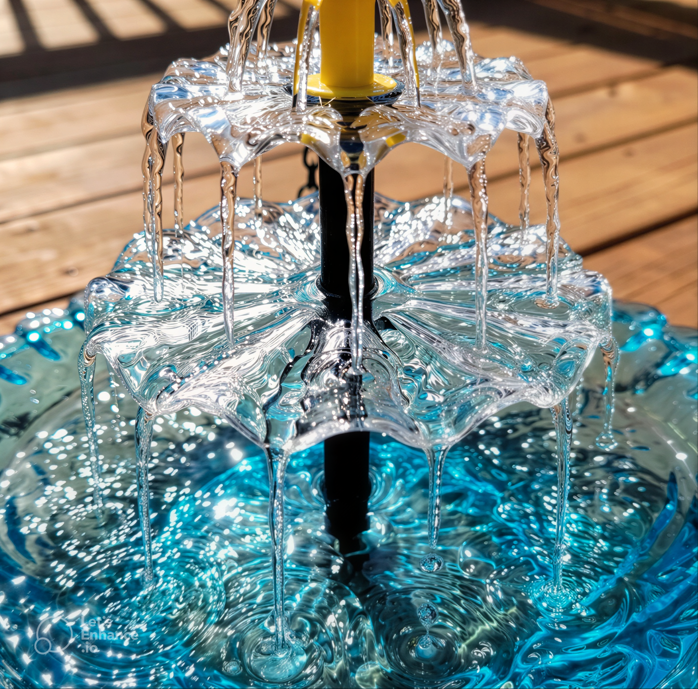 Solar-Powered Hanging Bird Bath Fountain